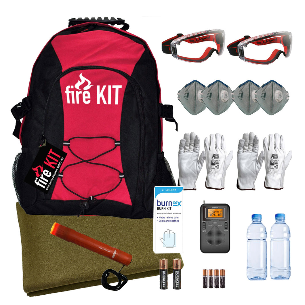 FK-02WD Deluxe Bushfire Emergency Safety fireKit with Wool Blanket - 2 Person